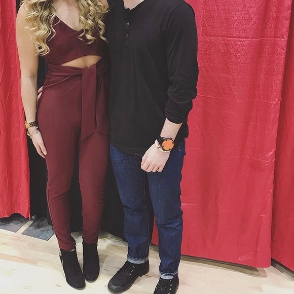 Burgundy Jumpsuit! - Picture 1 of 1